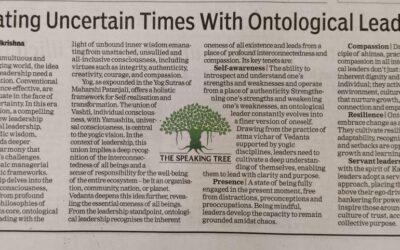 Navigating Uncertain Times With Ontological Leadership